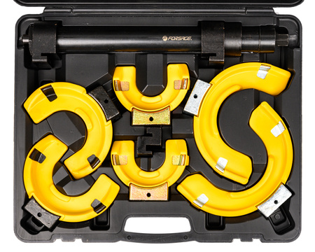 Ściągacz sprężyn mechaniczny mocny 1,5T MCPHERSON z wymiennymi uchwytami FORSAGE