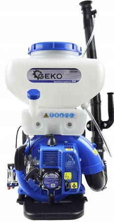 Opryskiwacz spalinowy plecakowy turbinowy ogrodowy dmuchawa siewnik 20L 2,9 km GEKO