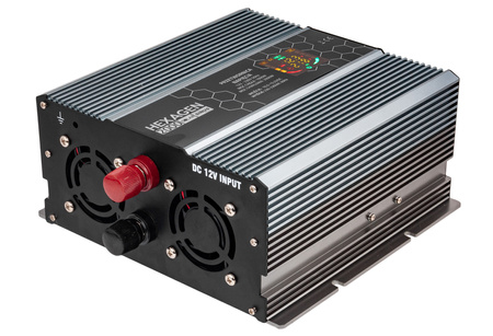 Przetwornica napięcia prądu HEX SINUS SOLAR 1000W/2000W 12V/230V