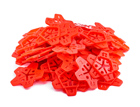 Uniwersalne krzyżyki gwiazdki dystansowe 50 szt. SILVER