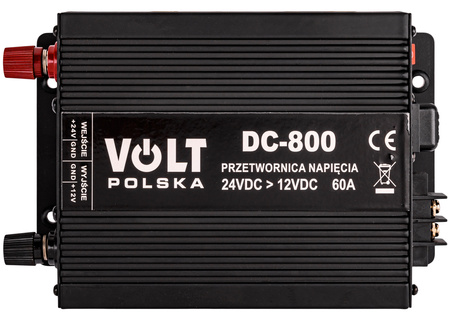 Reduktor napięcia 24v / 12v przetwornica prądu 800w VOLT POLSKA