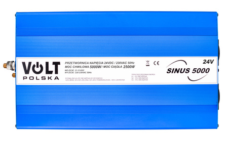 Przetwornica SINUS 2500 ECO LCD (24V/230V) (5000/2500W) VOLT POLSKA