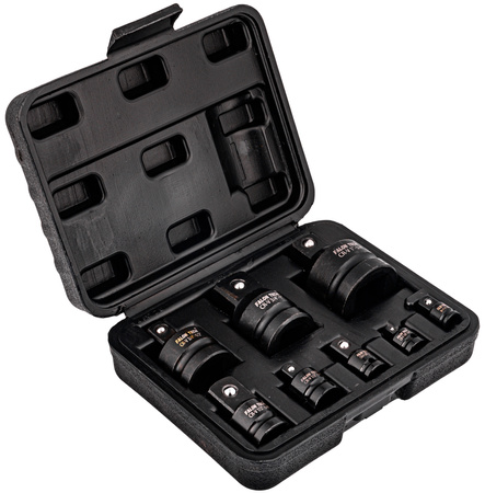 Adaptery redukcje redukcja zestaw 8 szt. 1/4" 3/8" 1/2" 3/4" SILVER