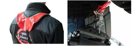 Szelki nośne do kosy spalinowej dwuramienne wzmocnione