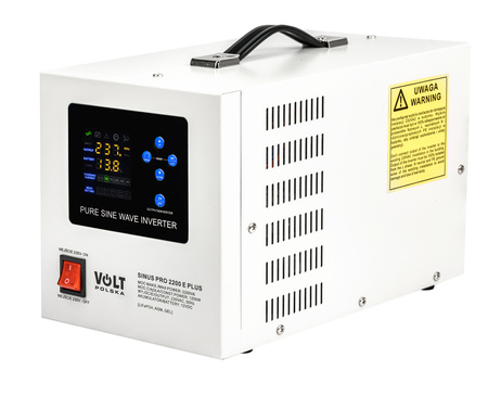 Przetwornica UPS Awaryjne Zasilanie Pieca CO SINUSPRO-2200E PLUS (12V/230V/2200W) VOLT POLSKA