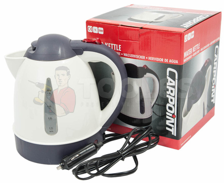 Czajnik samochodowy do Auta i TIRa 1L Płyta grzewcza 12V CARPOINT