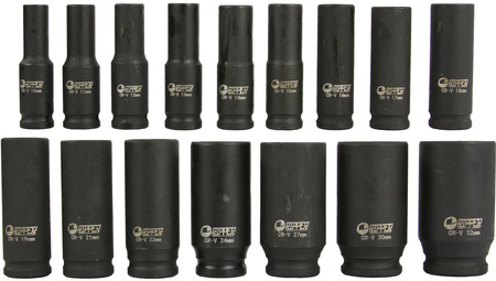 Nasadki udarowe Klucze nasadowe Zestaw 1/2" 10-32 mm 16 sztuk BJC