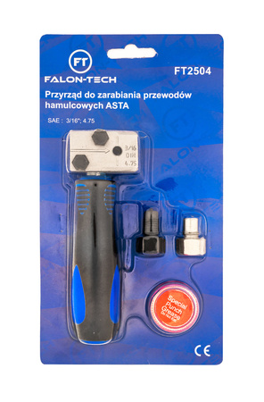 Zestaw do zarabiania przewodów końcówek hamulcowych ASTA SAE 3/16" 4,75 FALON-TECH