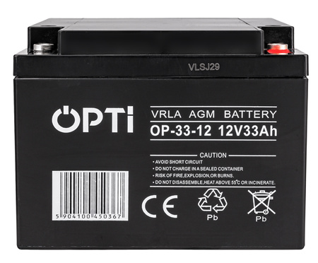Akumulator AGM VRLA OPTI 33Ah 12V VOLT POLSKA