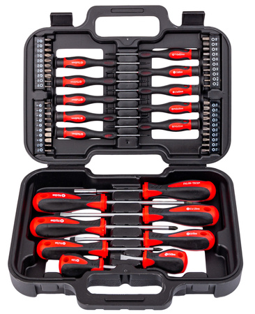 Zestaw wkrętaków śrubokrętów Bitów Precyzyjnych 58el wkrętaki FALON-TECH