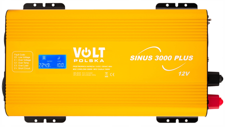 Przetwornica napięcia prądu SINUS 3000 PLUS (12V/230V 1500/3000W) VOLT POLSKA