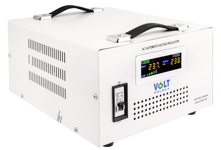 Stabilizator napięcia AVR PRO 5000 VA SERVO 3% do agregat VOLT POLSKA