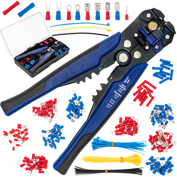 Wielofunkcyjny ściągacz izolacji przewodów kabli 0.2-6mm zaciskarka +260 el FALON-TECH