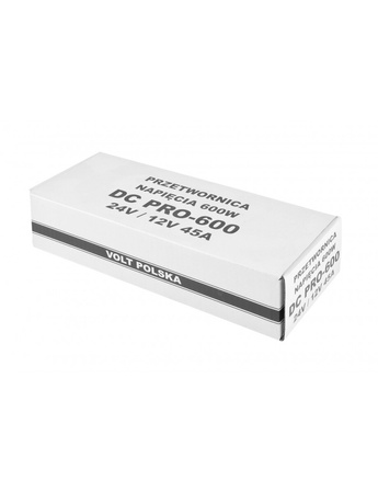 Reduktor napięcia samochodowy 600W (24V na 12V) DC-PRO 600 VOLT POLSKA