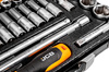 Zestaw klucze nasadowe z grzechotką 36 elementów 1/2" JCB