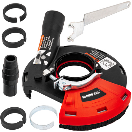 Osłona przeciwpyłowa odsysająca do szlifierki 115-125 mm MAR-POL