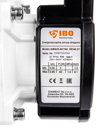 Pompa obiegowa elektroniczna amg energooszczędna 25/80/180 pwm IBO