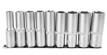 Klucze 10-22 mm długie nasadki hex 1/2" FALON-TECH