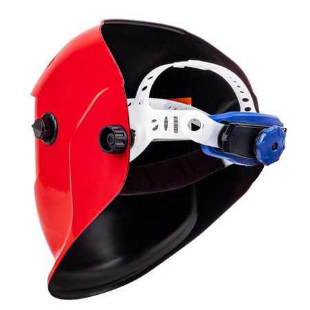 Maska spawalnicza przyłbica samościemniająca Czerwona Filtr FALON-TECH