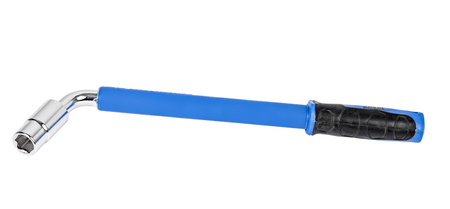 Zestaw podnośnik lewarek trapezowy klucz teleskopowy do wymiany kół nasadki