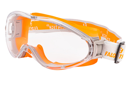 Okulary przeciwodpryskowe bezbarwne gogle robocze ochronne bhp FALON-TECH