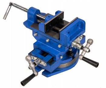 Imadło maszynowe krzyżowe dwuosiowe obrotowe 100mm FALON-TECH