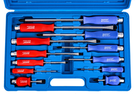 Zestaw śrubokrętów wkrętaków do pobijania 12 szt PH2 SILVER