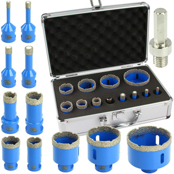 Zestaw otwornice diamentowe 12el 6-68 MAR-POL