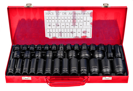 Zestaw nasadek udarowych 8-32 nasadki udarowe 1/2 do kluczy pneumatycznych 35el FORCEKRAFT