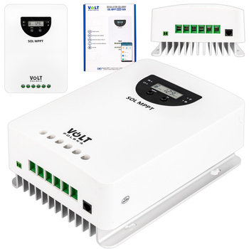 Regulator napięcia paneli fotowoltaicznych 60A 12/24/36/48V MPPT z panelem LCD VOLT POLSKA
