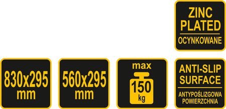 Podest do drabiny wielofunkcyjnej 4x3 YATO