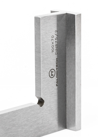 Kątownik ślusarski ze stopką 90° stalowy z podstawą płaski 100x70 mm FALON-TECH