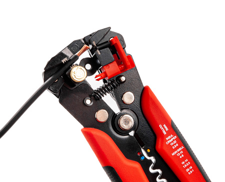 Wielofunkcyjny ściągacz izolacji przewodów 0.2-6mm zaciskarka +100 końcówek SILVER