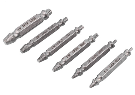 Wykrętaki do usuwania wkrętów 6 sztuk + walizka FALON-TECH