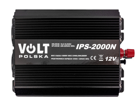 Przetwornica napięcia prądu IPS-2000N (12V/230V/2000W) VOLT POLSKA