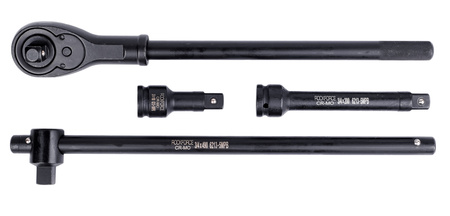 Klucze nasadowe nasadki udarowe grzechotka zestaw 1/2" 21el 17-50 mm walizka ROCKFORCE