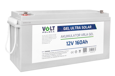 Akumulator żelowy głębokiego rozładowania 12V 160Ah GEL ULTRA SOLAR VOLT POLSKA