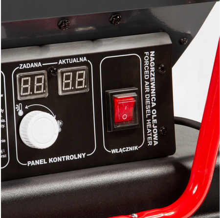 Nagrzewnica olejowa 40 KW spalinowa dmuchawa + termostat lcd grzejnik piec MAR-POL