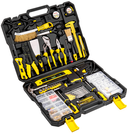 Zestaw narzędziowy klucze nasadowe wkrętaki bity 1001 el WMC