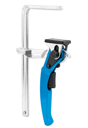 Ścisk stolarski dźwigniowy zacisk uchwyt do szyny odkuwany 160x60mm FALON-TECH