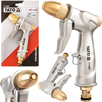 Zraszacz pistoletowy ogrodowy do podlewania mosiądz YATO