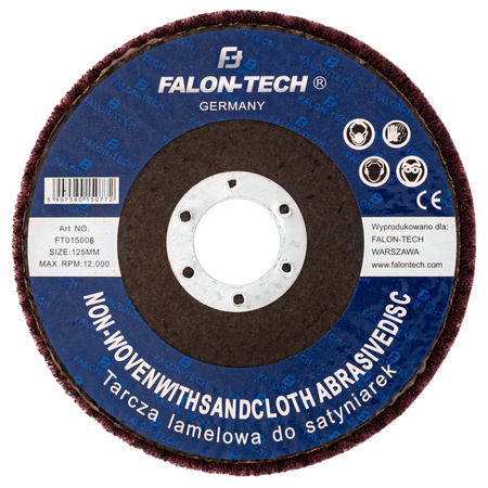 Tarcza Do Metalu Włóknina Ściernica 125mm Satyniarek FALON