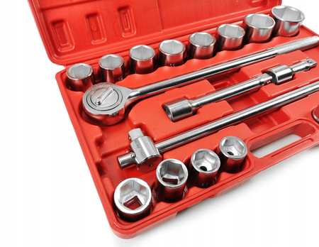 Klucze nasadowe do TIR-ów, maszyn rolniczych 3/4" 21 sztuk MAR-POL