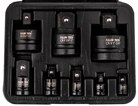 Adaptery redukcje redukcja zestaw 8 szt. 1/4" 3/8" 1/2" 3/4" FALON-TECH