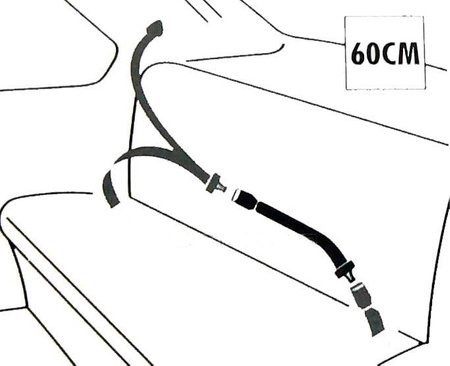 Przedłużacz pasów bezpieczeństwa do fotelika 60cm CARPOINT