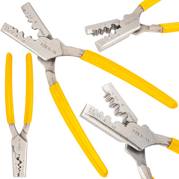 Szczypce do zaciskania tulejek kablowych praska 0.5-16mm FALON-TECH