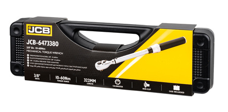Klucz dynamometryczny z blokadą etui certyfikat kalibracji 10-60Nm 3/8" JCB