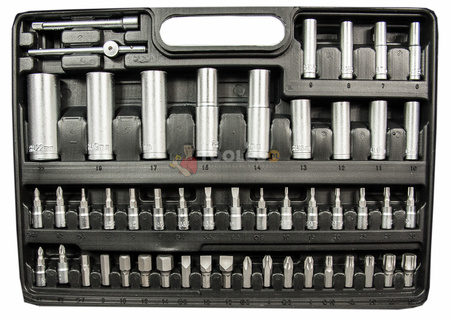 Zestaw narzędziowy klucze nasadowe bity torx 108 szt GEKO