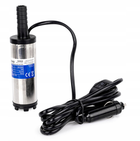 Pompka do spuszczania paliwa ropy oleju płynów mocna 24V 50mm CPN GEKO