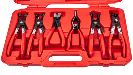 Szczypce do opasek taśmowych z długą linką 9 sztuk GEKO